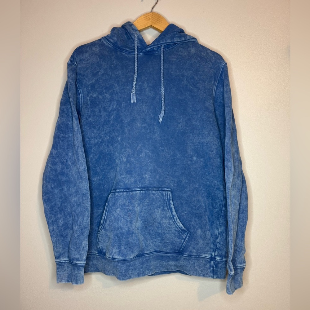 PacSun Blue Mineral Wash Hoodie Size M